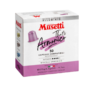Кафе капсули Musetti® Armonico, 50 бр., съвместими със системата Nespresso.